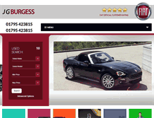Tablet Screenshot of burgessfiat.co.uk